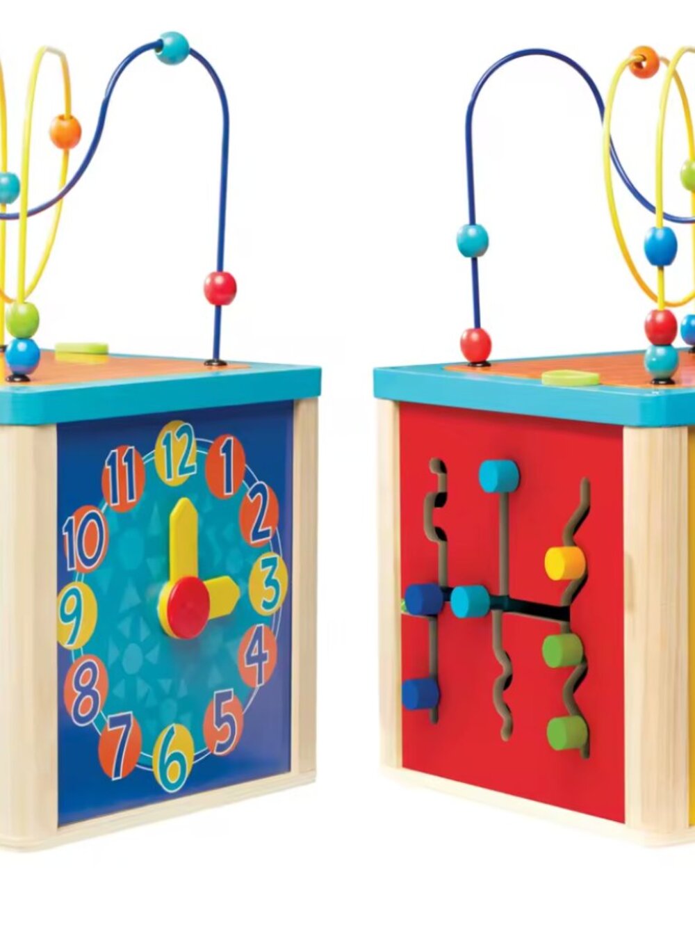 Wooden Activity Cube for Kids, 5-in-1 Montessori Baby Learning Toy - Picture 13 of 13